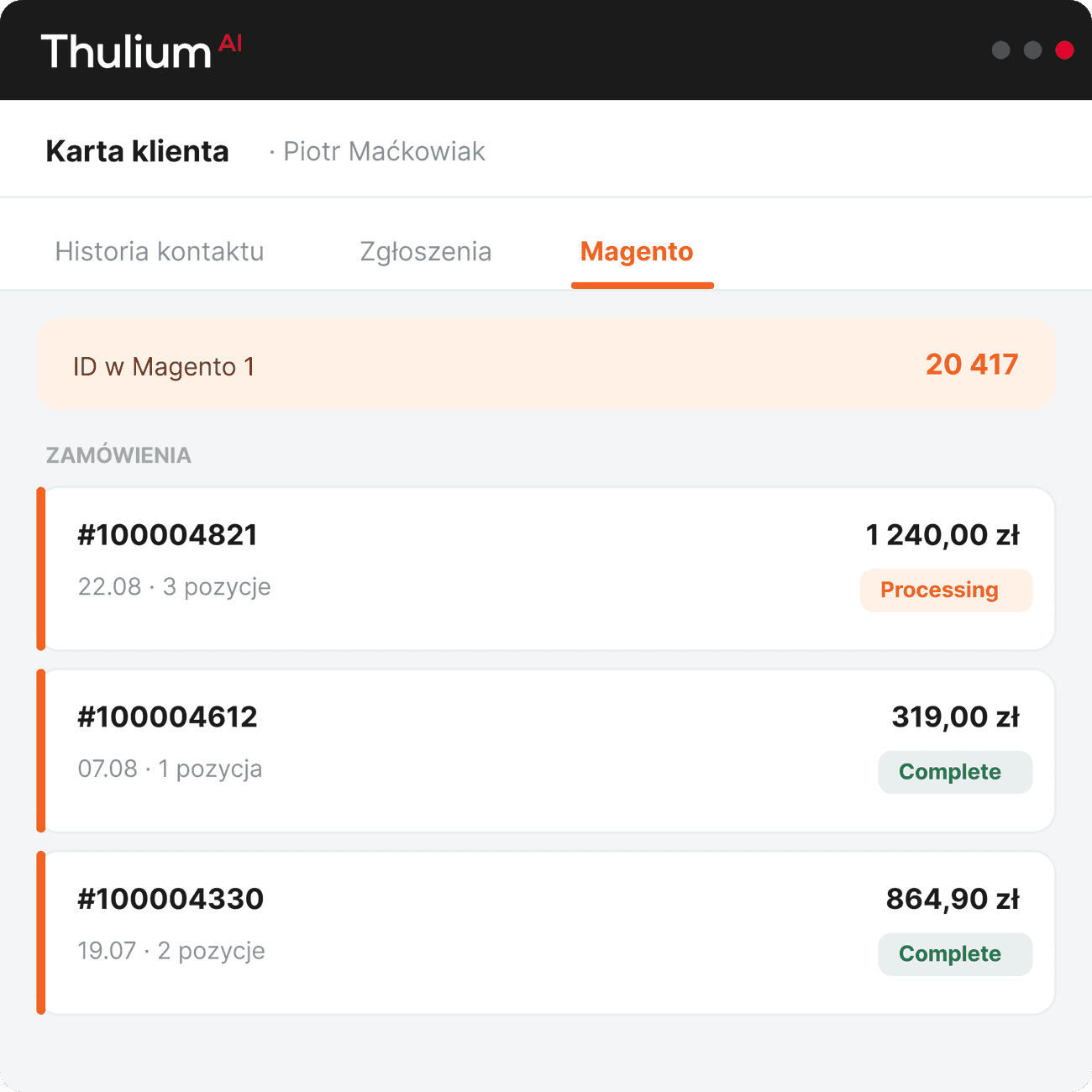 Instrukcja integracji Thulium z Magento 1