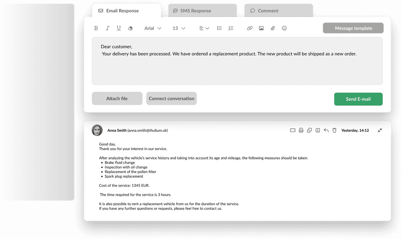 contact history