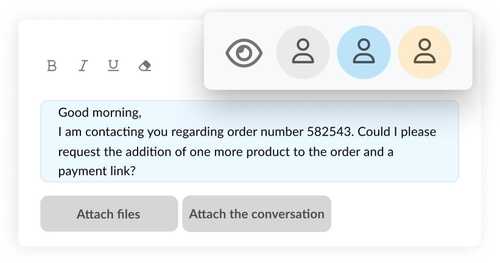 Agents reviewing the application