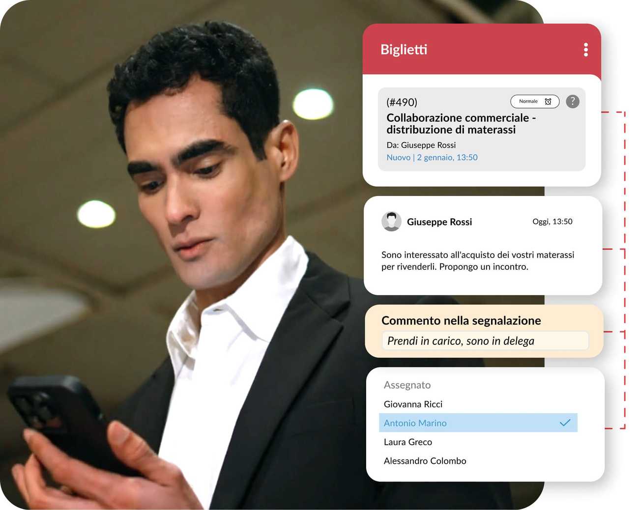 Mobilny helpdesk on the go