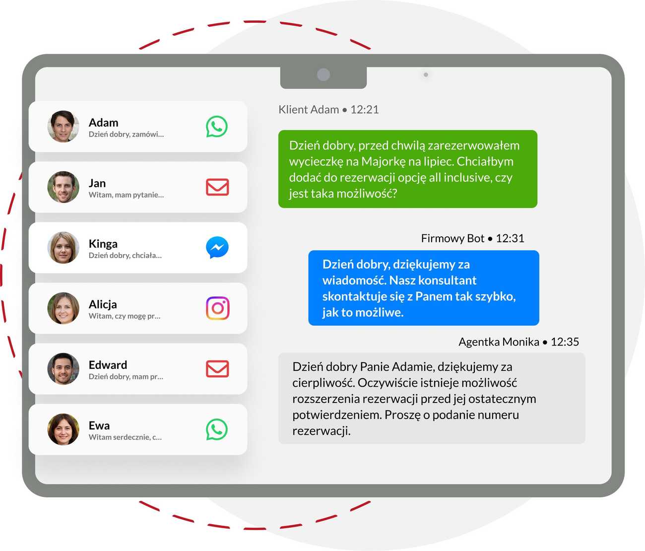 Wszystkie rozmowy klientów w jednym miejscu