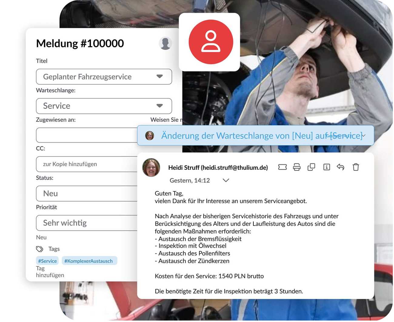 Eine Plattform für den Salon und den Service