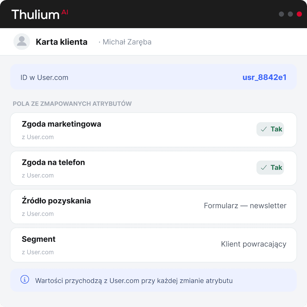 Jak połączyć User.com z Thulium