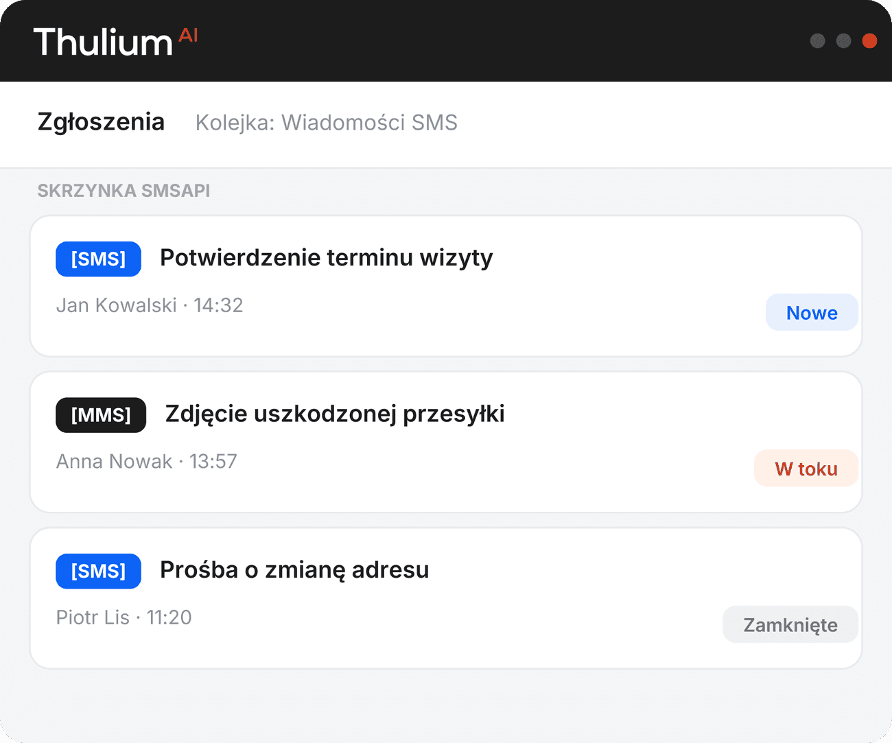 Jak połączyć Thulium z smsapi?